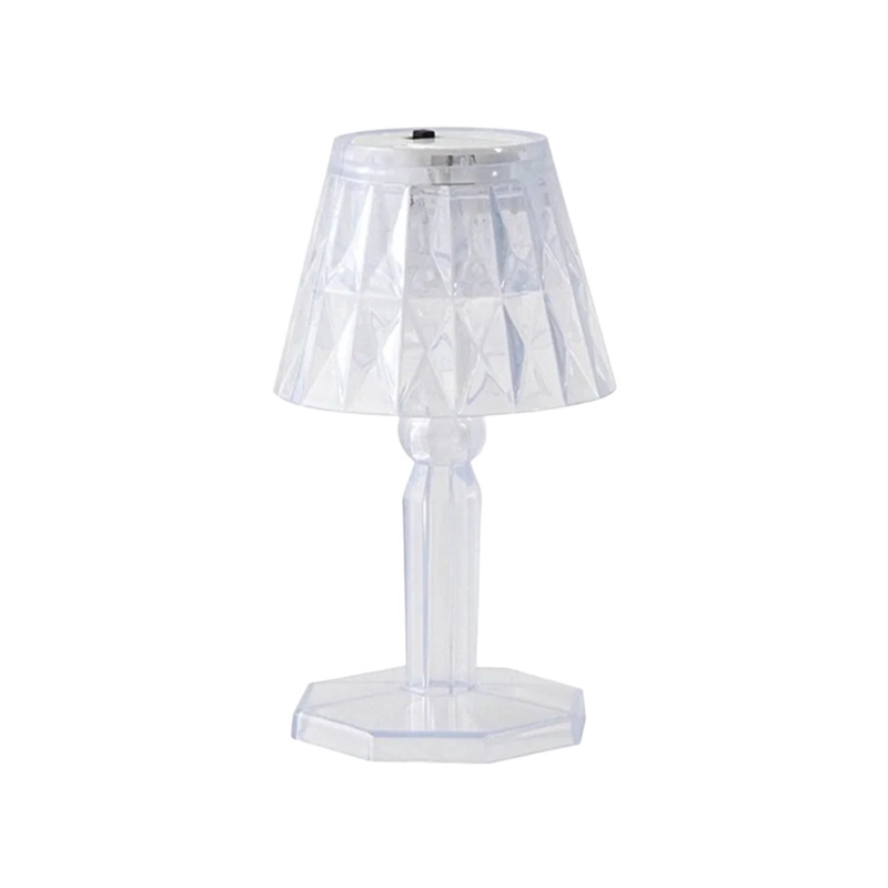 2in1 Transparent Mini Crystal Table Lamp with Reflection Light