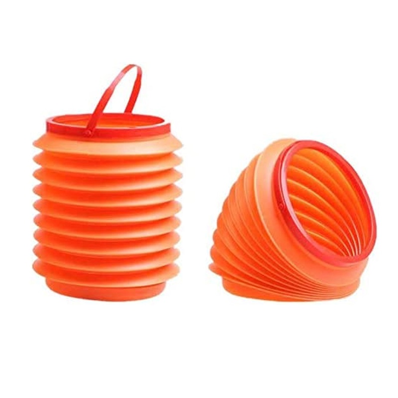 0237R Foldable Storage Bucket, Water Container & Dustbin Multiuse Bucket For Home, Car & Kitchen Use Bucket