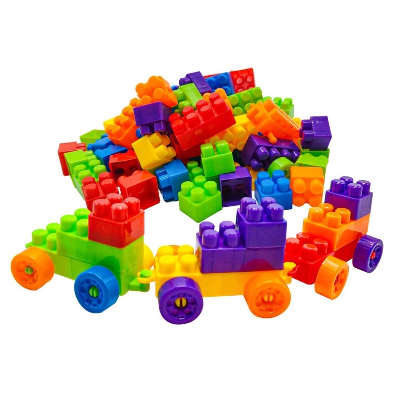 Multicolor Kids’ Block Set for Fun & Learning (60 Pieces)