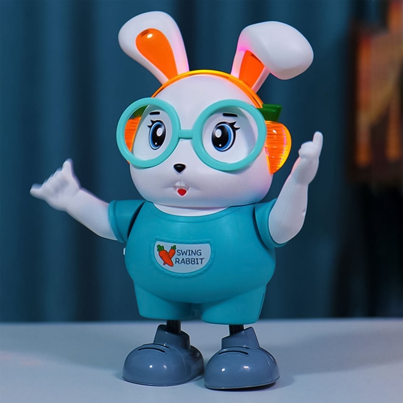 Electroplay Swing Rabbit Musical Dancing Toy  Interactive Bunny with Lights, Sounds (1 Pc / Battery Not Included)