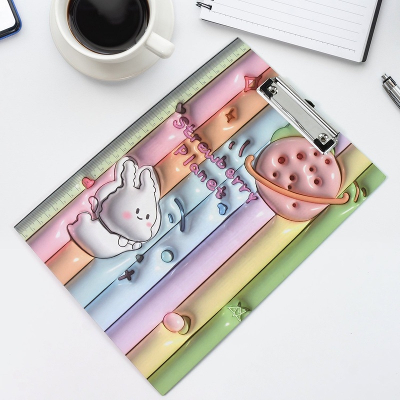 Wooden Paper Clipboard Writing Pad with Clip (1 Pc / 3122 Cm)