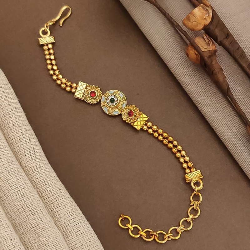 Radiant Gold Brass Bracelet  Effortless Sophistication