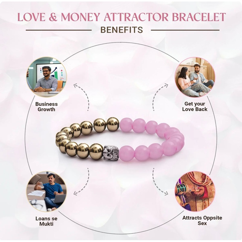Money & Love Combo Attractor Bracelet (1 Pc)