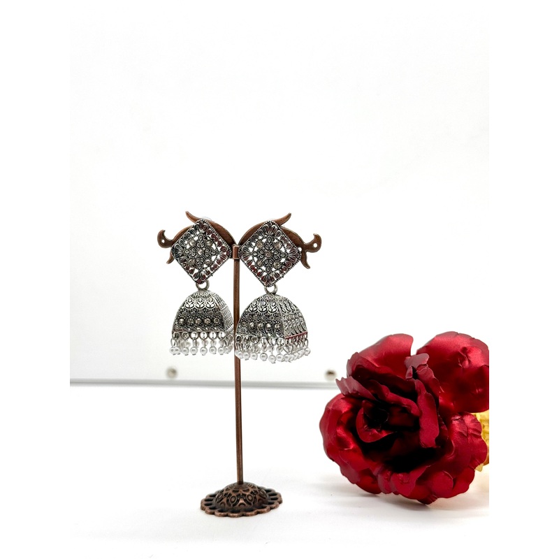styles Traditional Diamond Jhumkas