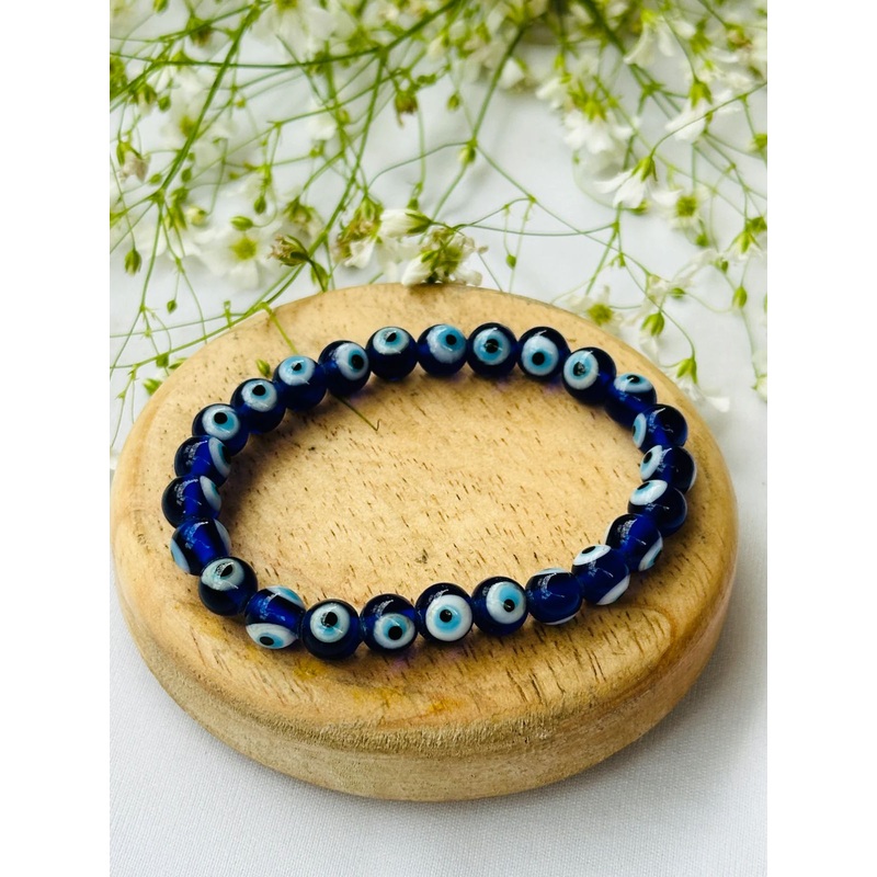 Blue Evil Eye Elastic Bracelet Nazar Ka Bracelet
