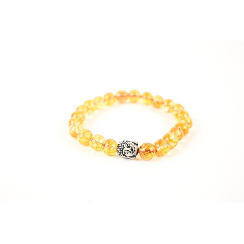 Citrine Crystal Stone Yellow Bracelet
