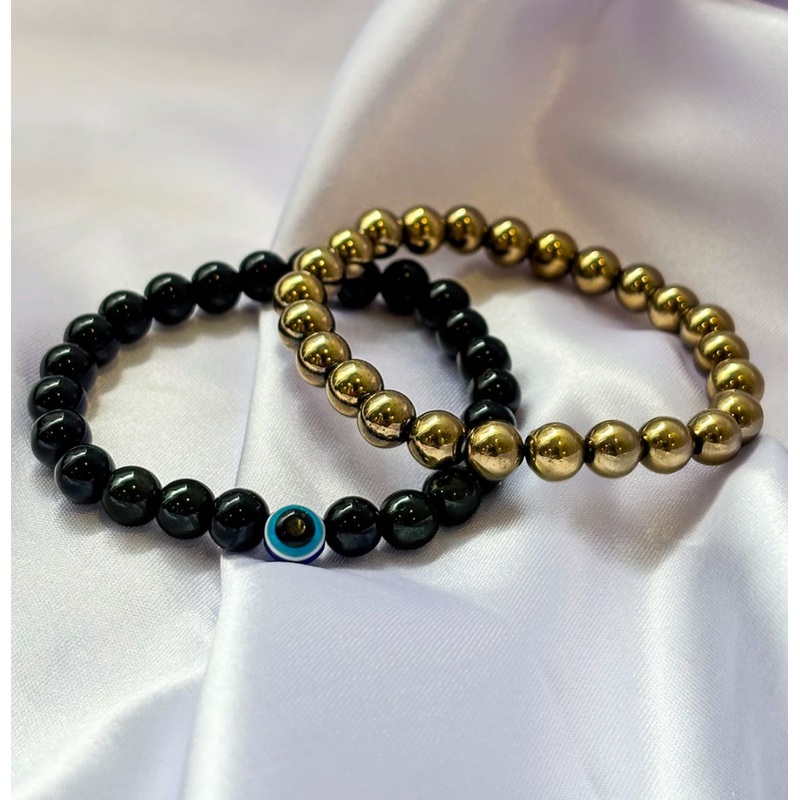 Richi Rich combo Bracelet Stone & Charms Bracelets Lucky for men women ( 2 pcs Set)