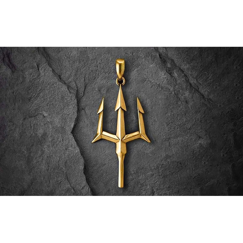 Trishul Pendant for Men and Women, Unisex Locket, Daily Wear Pendant