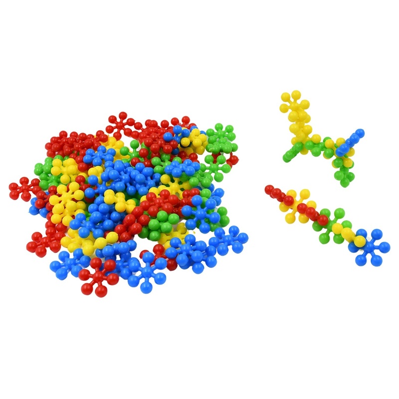 Star Shaped, Star Block Interlocking Blocks Colorful Star Building Blocks (100 Pcs Set)