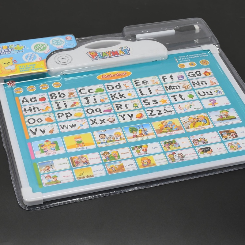 Learning Board 2in1 – Educational PAD for Kids Musical Board for Alphabet ABC Learning Toy Play Mat & Drawing with One Doodle Pen