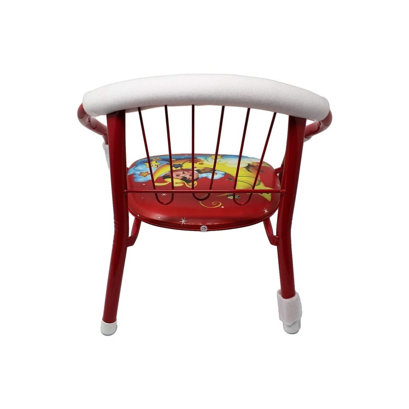 Multicolor Cartoon Design Baby Chair with Metal Backrest Frame & Sound Seated Soft Cushion for kids & Toddlers (MOQ – 4 pcs)
