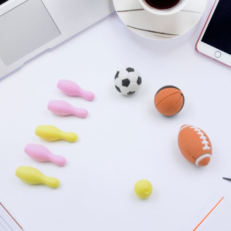 Mini Eraser Set for Kids (9 Pieces) – Fun Designs, Party Favors, School Prizes