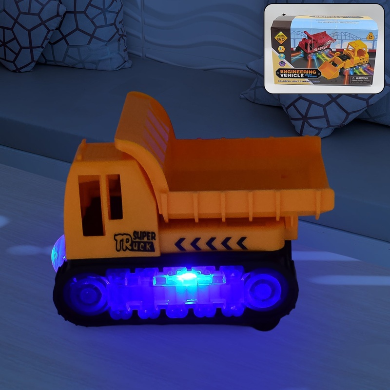 Engineering VehicleToys for Kids – Self-Driving Super Dump Truck Toy | Self-Driving Trucks, Engineering truck Electric Vehicle Toys boys birthday gift toys (1 Pc)