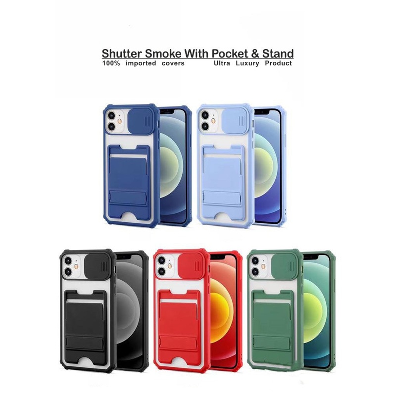 Shutter Smoke With Stand Hard Case For Poco
