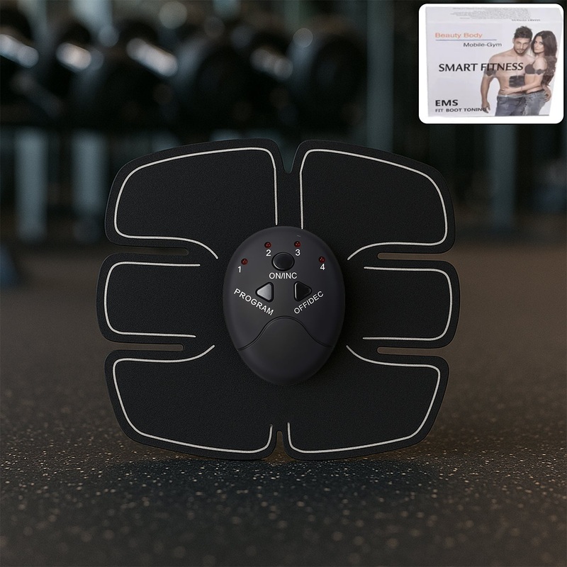 Wireless 6-Pack Abs Stimulator  Rechargeable Vibrating Muscle Exerciser & Body Massager for Abdominal Training