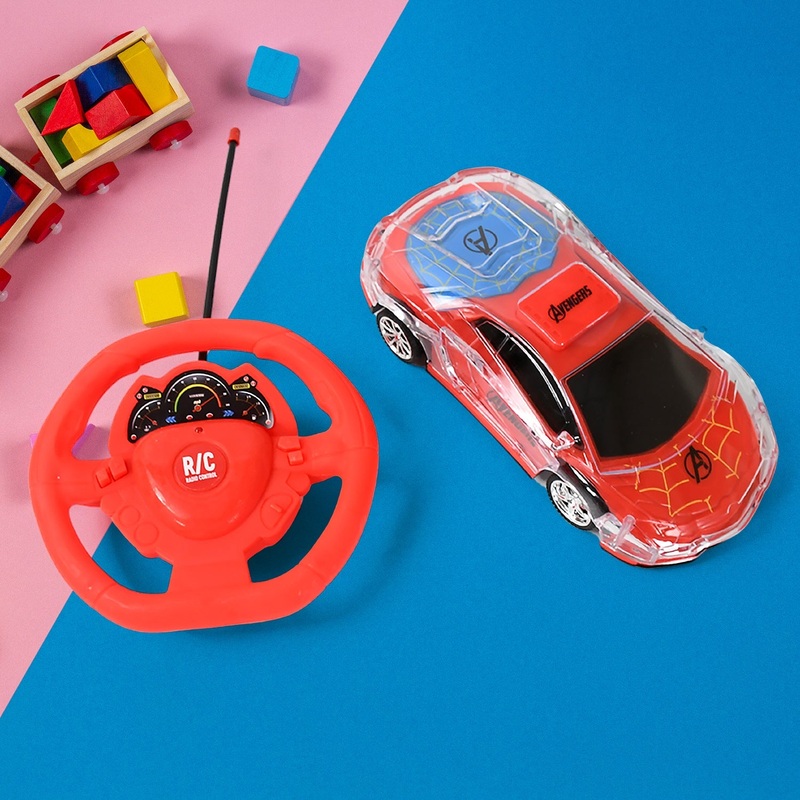 Plastic RC Racing Car  2-Way Control with Handle Remote & Rechargeable Battery (Ideal Birthday Gift)