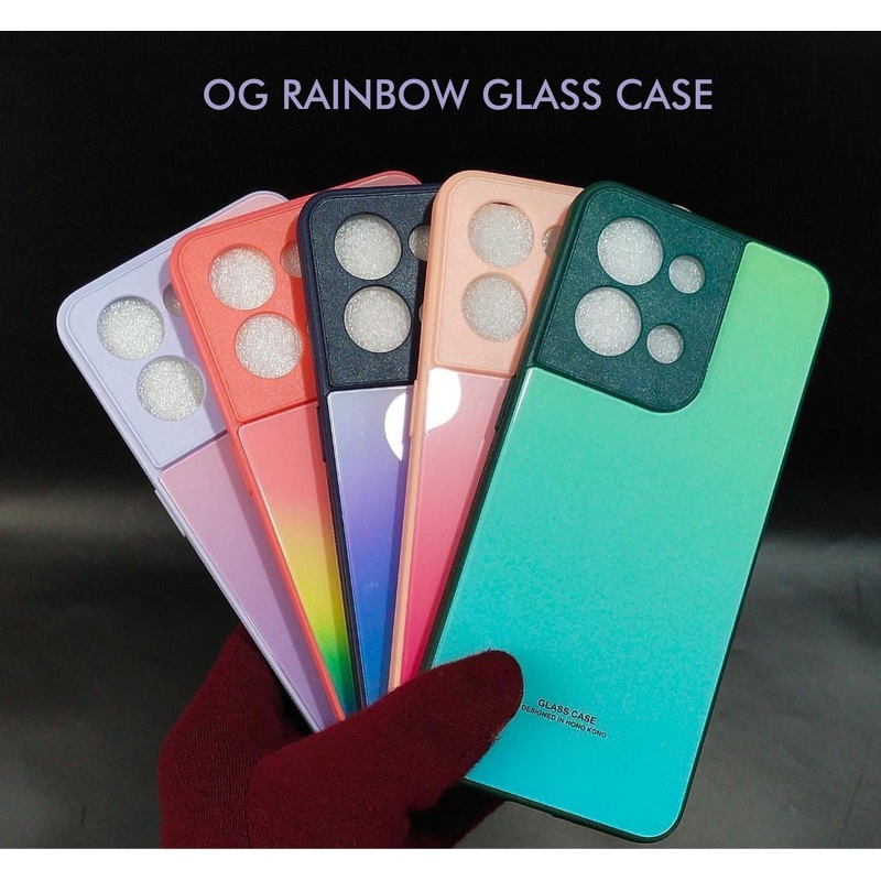 Rainbow Glass Hard Case For Redmi