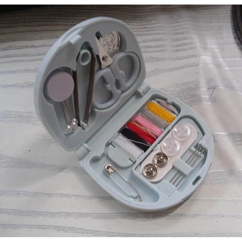 Mini Travel Sewing Kit for Beginners with Threads & Scissors