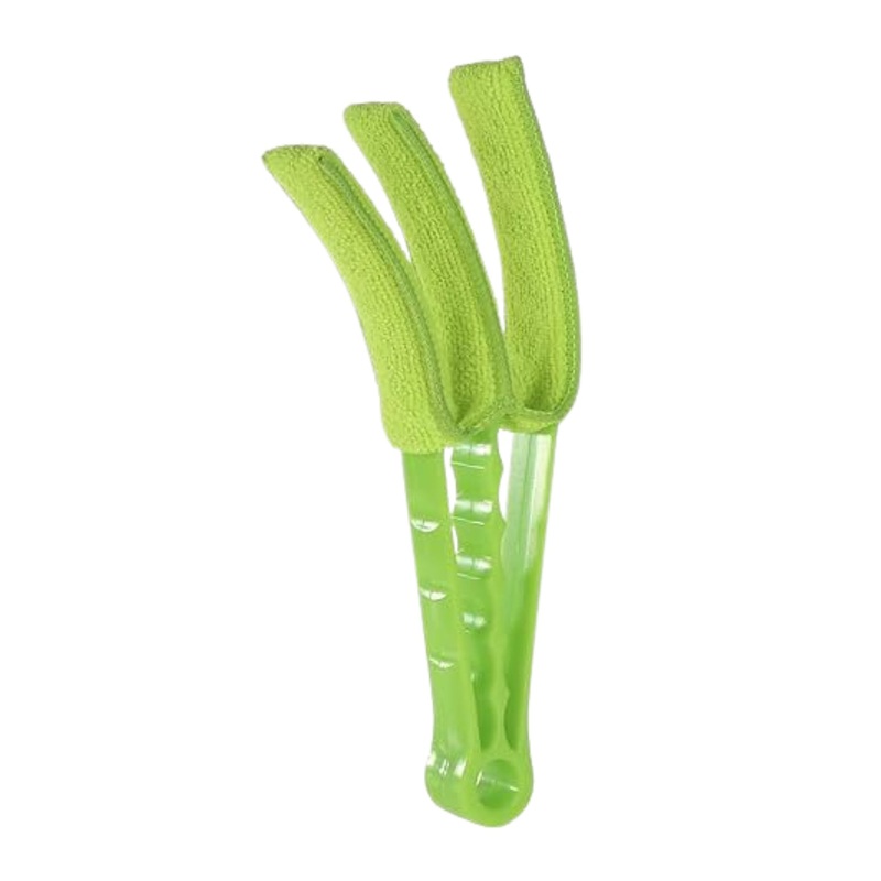 Window Blind Cleaner Brush with Microfiber Sleeves  Dusting Tool for Shutters & AC (1 Pc)