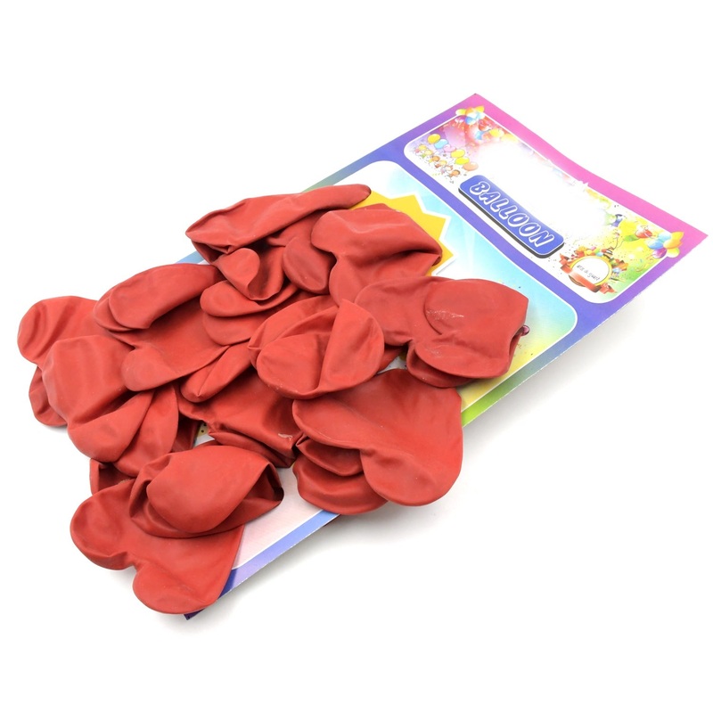 Heart shaped balloons Kinds of Rainbow Party Latex Balloons for Birthday / Anniversary / Valentine’s / Wedding / Engagement Party Decoration Multicolor (20 Pcs Set)