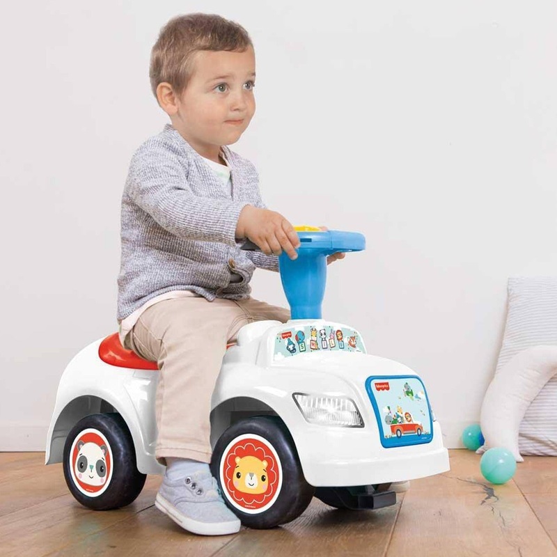 Kids City Ride-On Push Car  Backrest & Musical Horn for Toddlers (Boys & Girls)