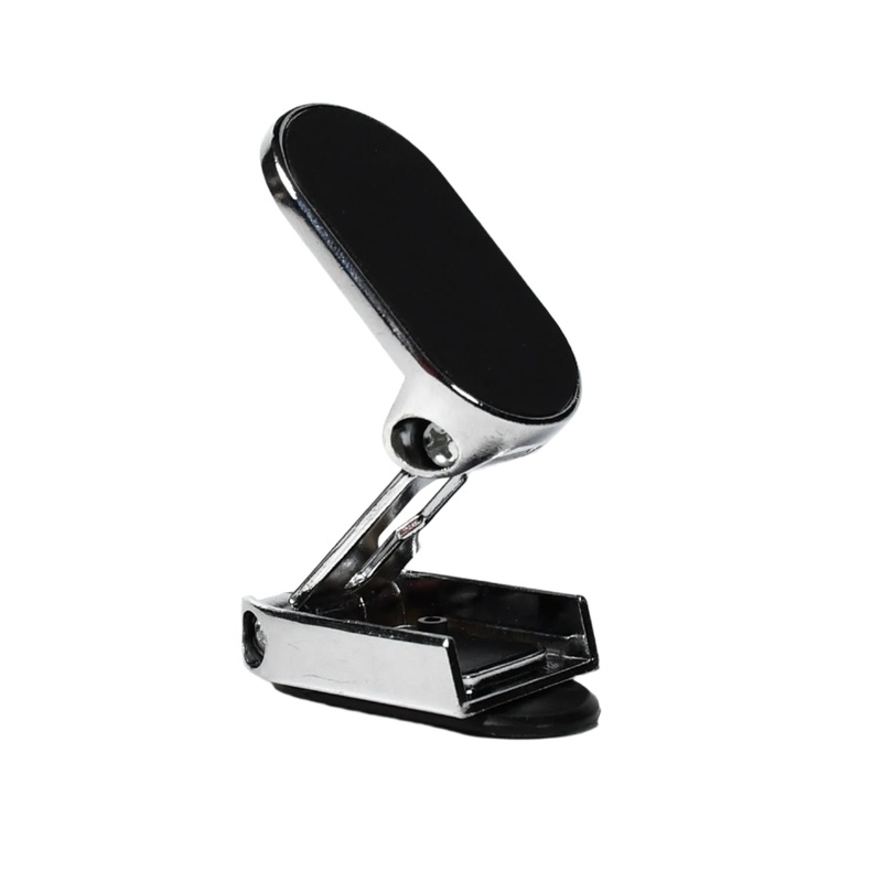 360 Rotating Magnetic Car Phone Holder in Metal (1 Pc, Folding)