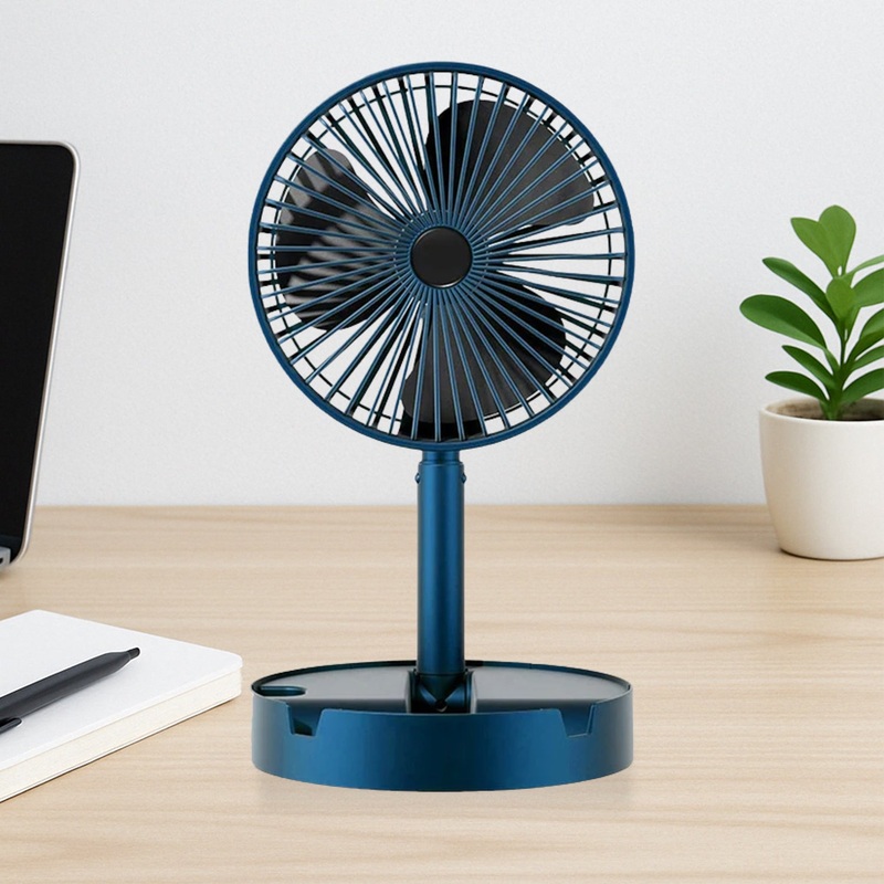 Adjustable Portable Desktop Fan – Telescopic Silent Personal Cooling for Office & Travel (Battery Not Include)