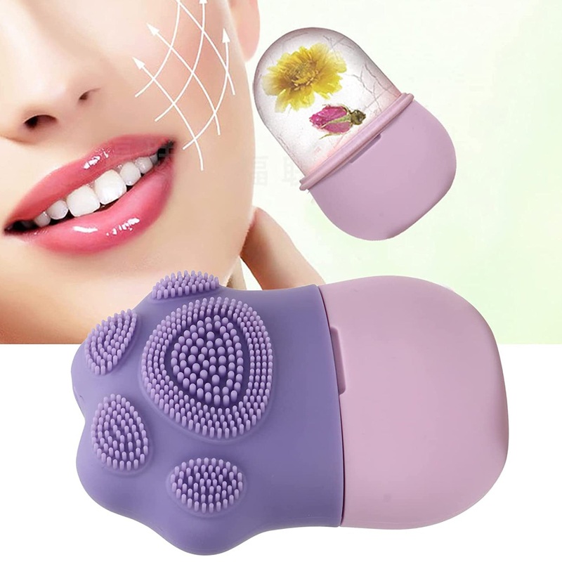Non-Slip Silicone Ice Roller for Face  Reusable Beauty Tool (1 Pc)