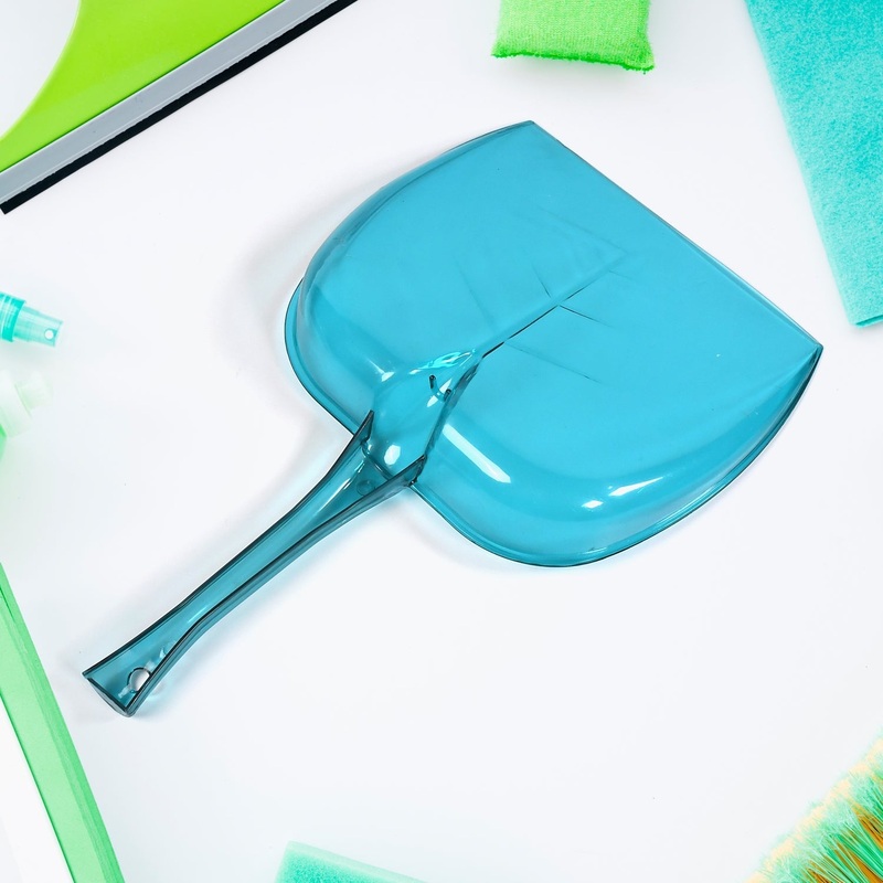 Plastic Unbreakable Dustpan with Long Handle, Large Size for Home & Kitchen, Supdi (1 Pc)