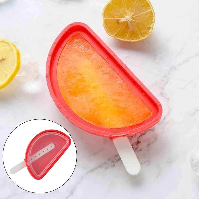 Silicone Ice Cream and Ice  Moulds – Watermelon sicle Molds, DIY Kitchen Tool for Ice Treats